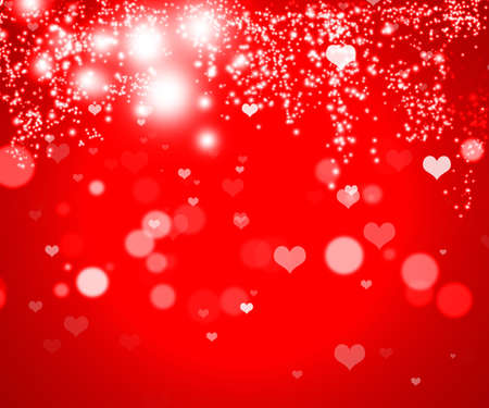 Valentine's day background with heartsの写真素材