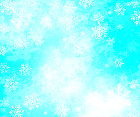 Winter pattern with crystallic snowflakes. Christmas background.の写真素材