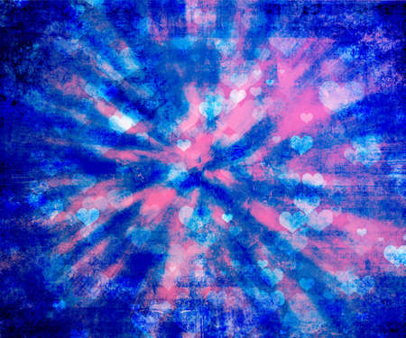 Valentine grunge heart shaped lights background
