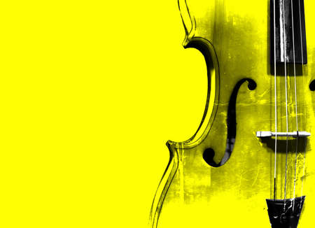 Cello yellow  background.の写真素材