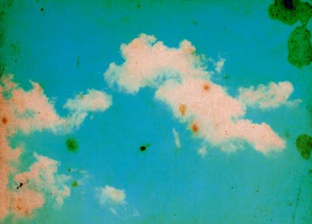 Retro sky and clouds background.の写真素材