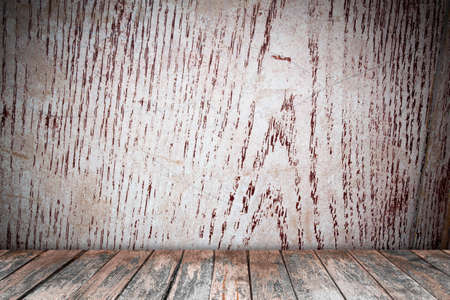 room interior vintage with  wood floor backgroundの写真素材