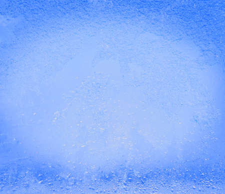Glass covered with ice during the severe frosts in winterの写真素材