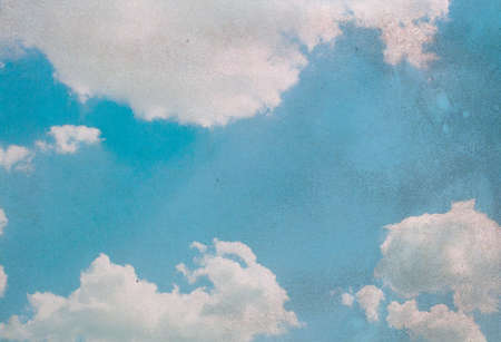 grunge image of blue sky with clouds