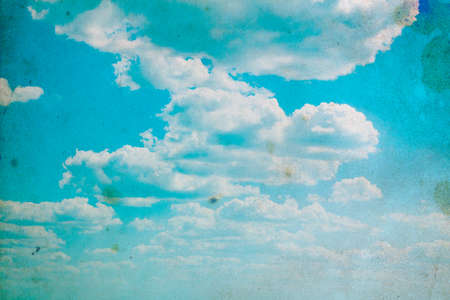 blue sky background with tiny cloudsの写真素材