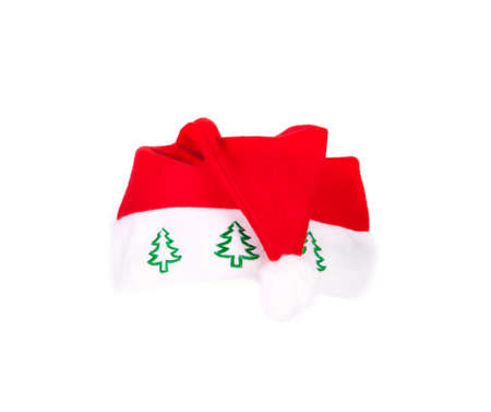 Santa hat isolated in white backgroundの写真素材