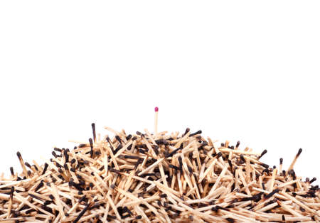 One match standing out from the crowd, leadership conceptの写真素材