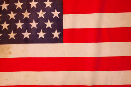 Closeup of  American flag. Backgroundの写真素材