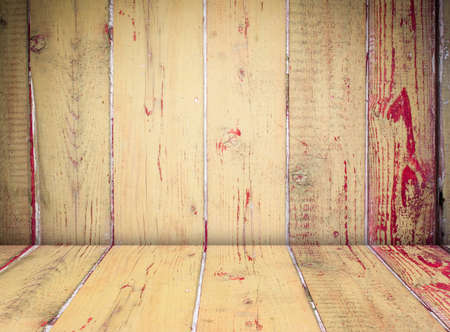 room interior vintage with  wood floor backgroundの写真素材