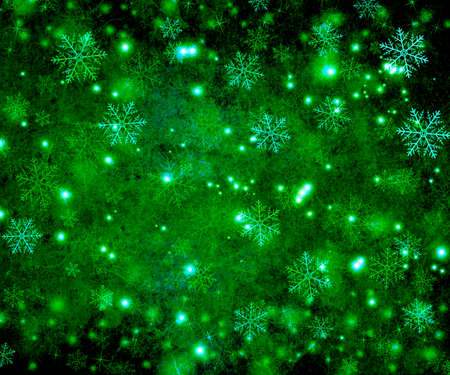 Winter Background with Snowflakesの写真素材