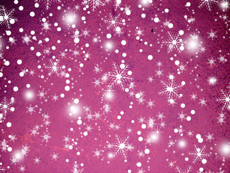 winter background with beautiful various snowflakesの写真素材