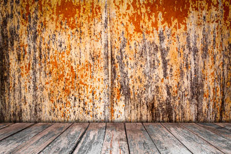 room interior vintage with  wood floor backgroundの写真素材