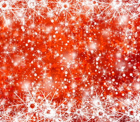 Christmas and New Year background with snowflakesの写真素材