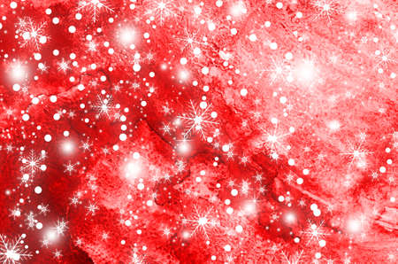 Magic christmas background with snowflakes in winterの写真素材
