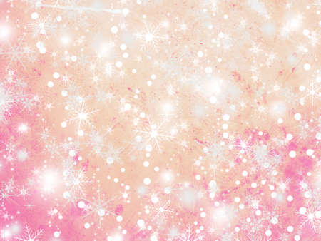 Christmas and New Year background with snowflakesの写真素材