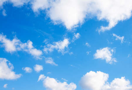 Blue sky with clouds. Nature backgroundの写真素材