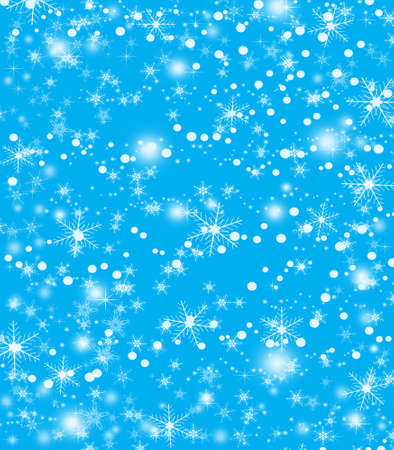 Christmas and New Year background with snowflakesの写真素材