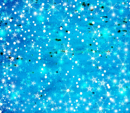 Christmas and New Year background with snowflakesの写真素材