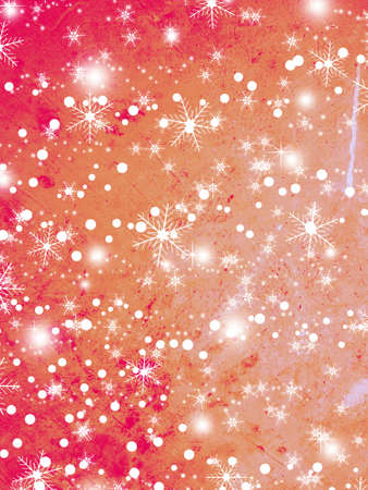 Christmas and New Year background with snowflakesの写真素材