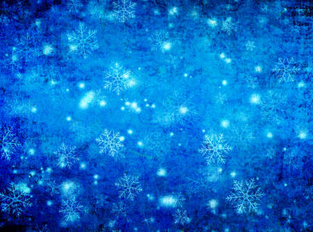 Christmas and New Year background with snowflakesの写真素材