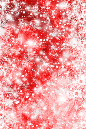 Christmas and New Year background with snowflakesの写真素材