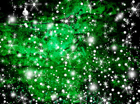 Christmas and New Year background with snowflakesの写真素材