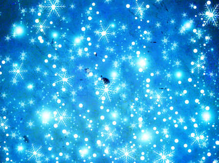 Christmas and New Year background with snowflakesの写真素材