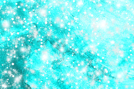 Christmas and New Year background with snowflakesの写真素材