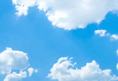 Blue sky with clouds. Nature backgroundの写真素材
