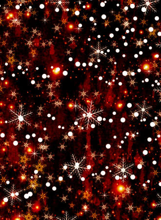 Christmas and New Year background with snowflakesの写真素材