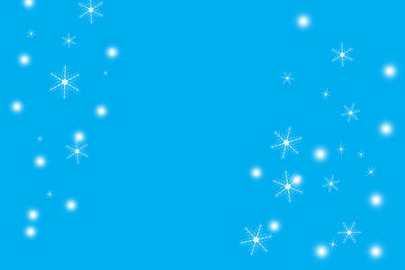 Christmas and New Year background with snowflakesの写真素材