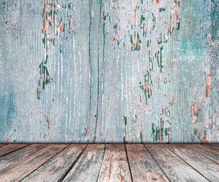 room interior vintage with wood floor backgroundの写真素材
