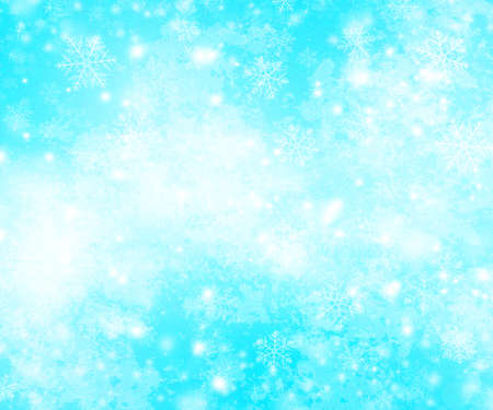Winter Background with Snowflakesの写真素材