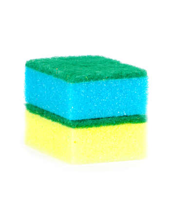 Image of colored sponges isolated close up.の写真素材