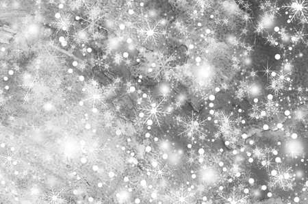 Christmas and New Year background with snowflakesの写真素材