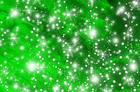 Christmas and New Year background with snowflakesの写真素材
