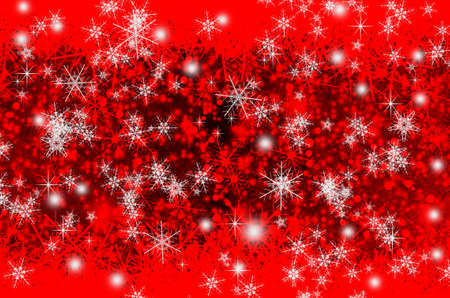 Christmas and New Year background with snowflakesの写真素材