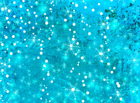 Christmas and New Year background with snowflakesの写真素材