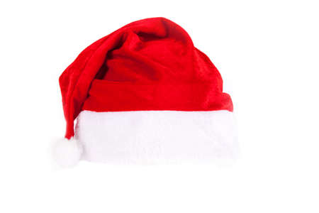 Santa hat isolated on white backgroundの写真素材