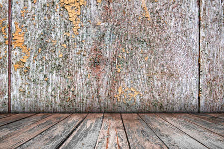 room interior vintage with wood floor backgroundの写真素材