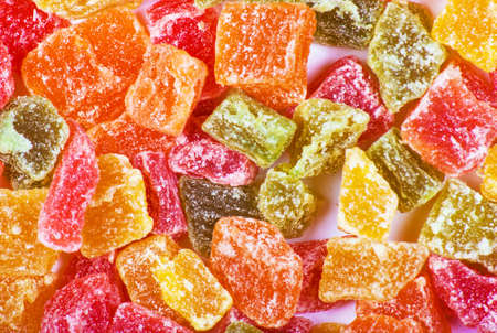 candied fruit full frame closeupの写真素材