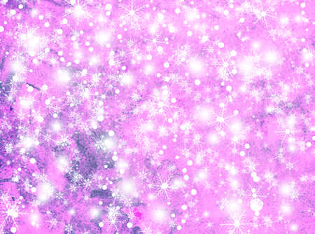 Christmas and New Year background with snowflakesの写真素材
