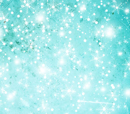 Christmas and New Year background with snowflakesの写真素材