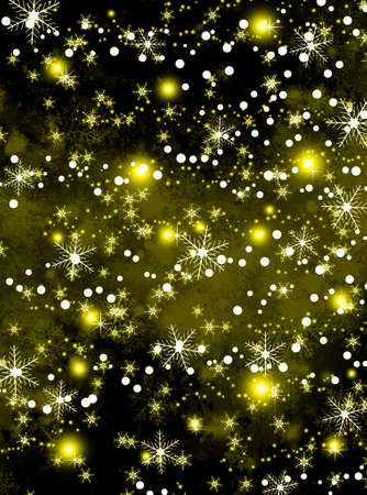 Christmas and New Year background with snowflakesの写真素材