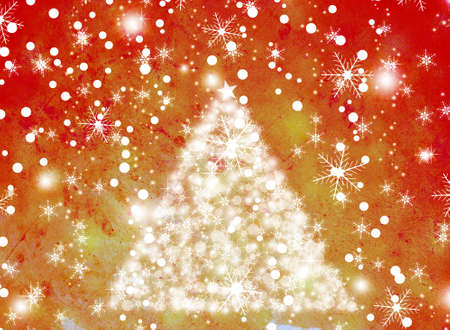 Christmas and New year background with Christmas tree.の写真素材