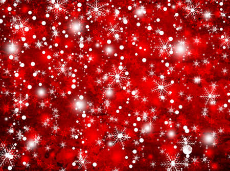 Christmas and New Year background with snowflakesの写真素材