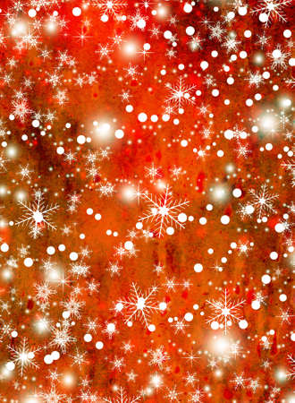 Christmas and New Year background with snowflakesの写真素材