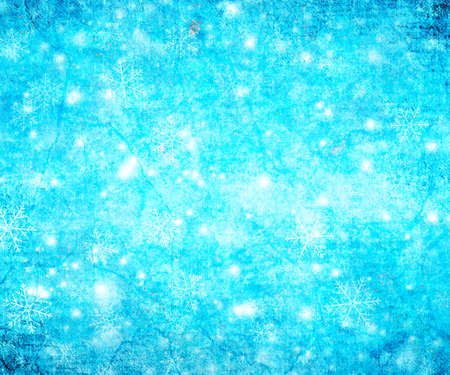 Winter Background with Snowflakesの写真素材
