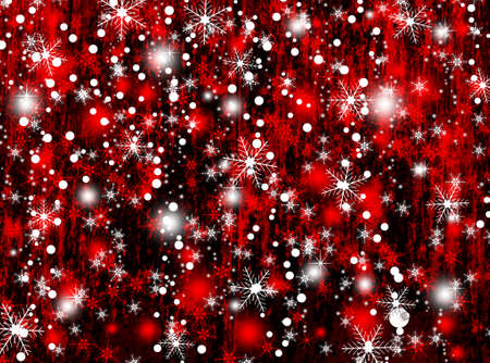 Christmas and New Year background with snowflakesの写真素材