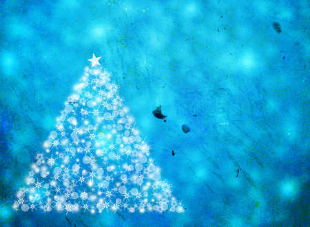 Christmas and New year background with Christmas tree.の写真素材